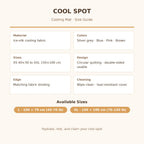 Cora's Petlife Self-Cooling Mat - size guide