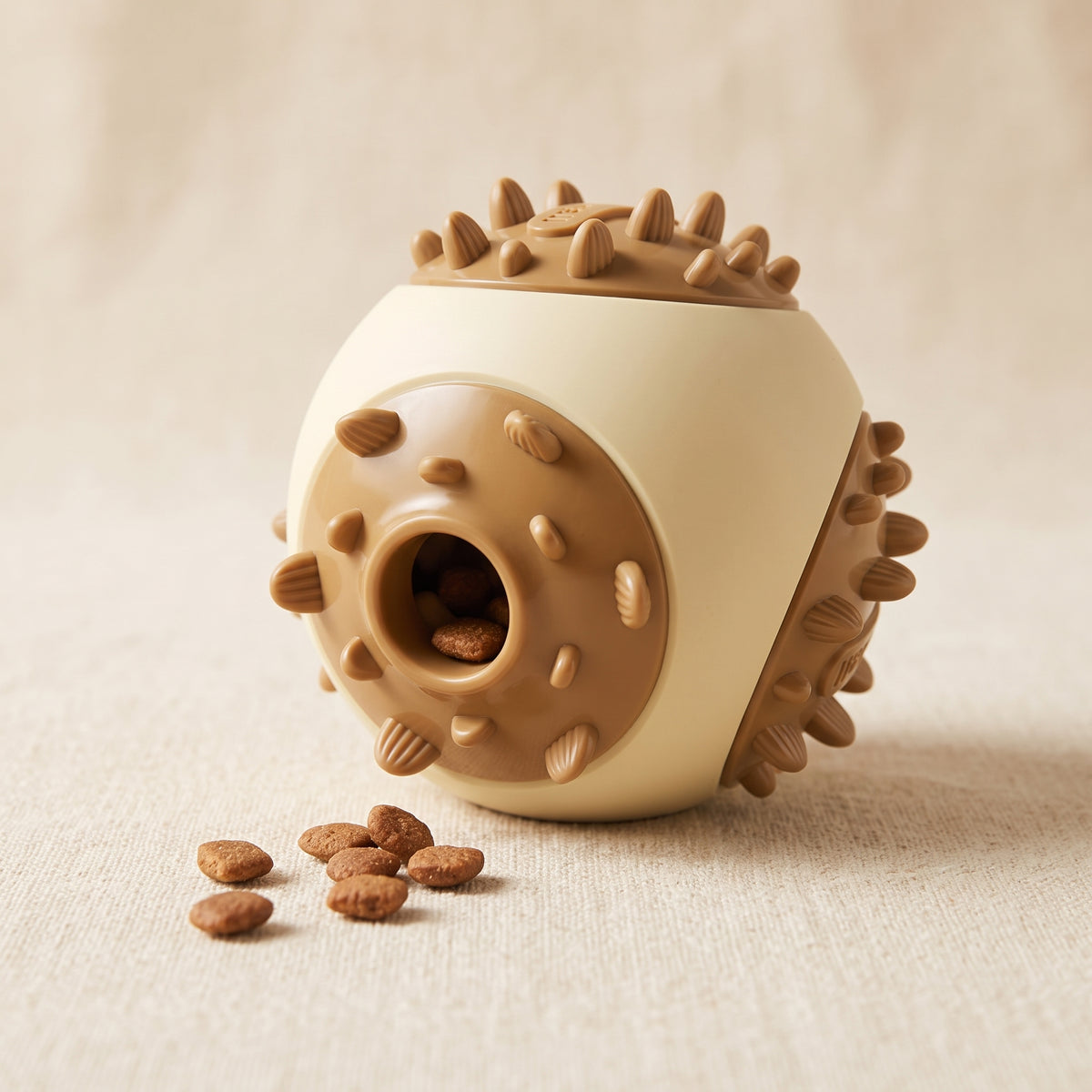 Cora's Petlife Treat Dispenser Ball - detail view