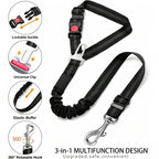 Anti shock seat belt leash 3 in 1 design features