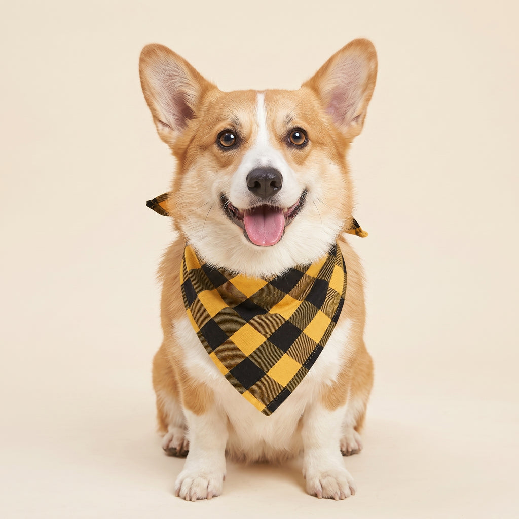 Cora's Petlife Dog Bandana 3-Pack - Yellow/Black color option