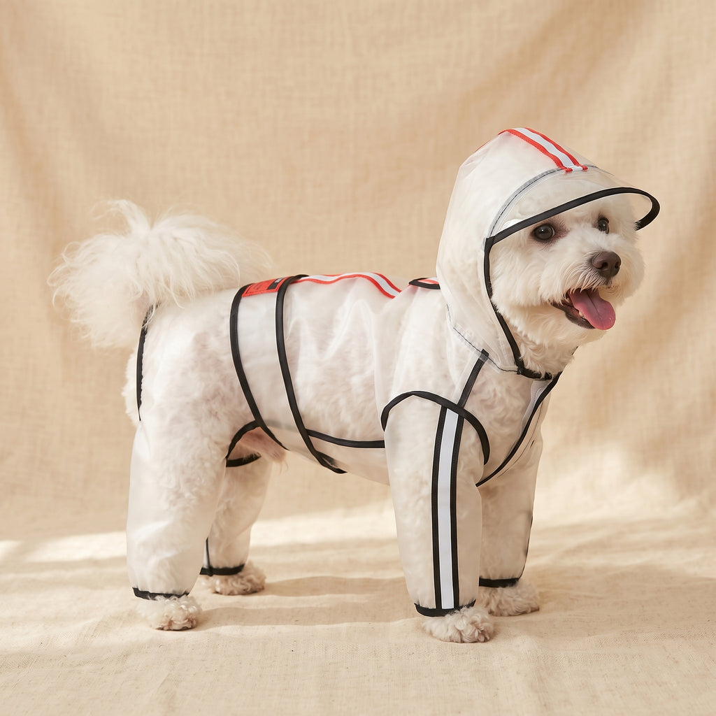 Cora's Petlife Dog Raincoat - side view