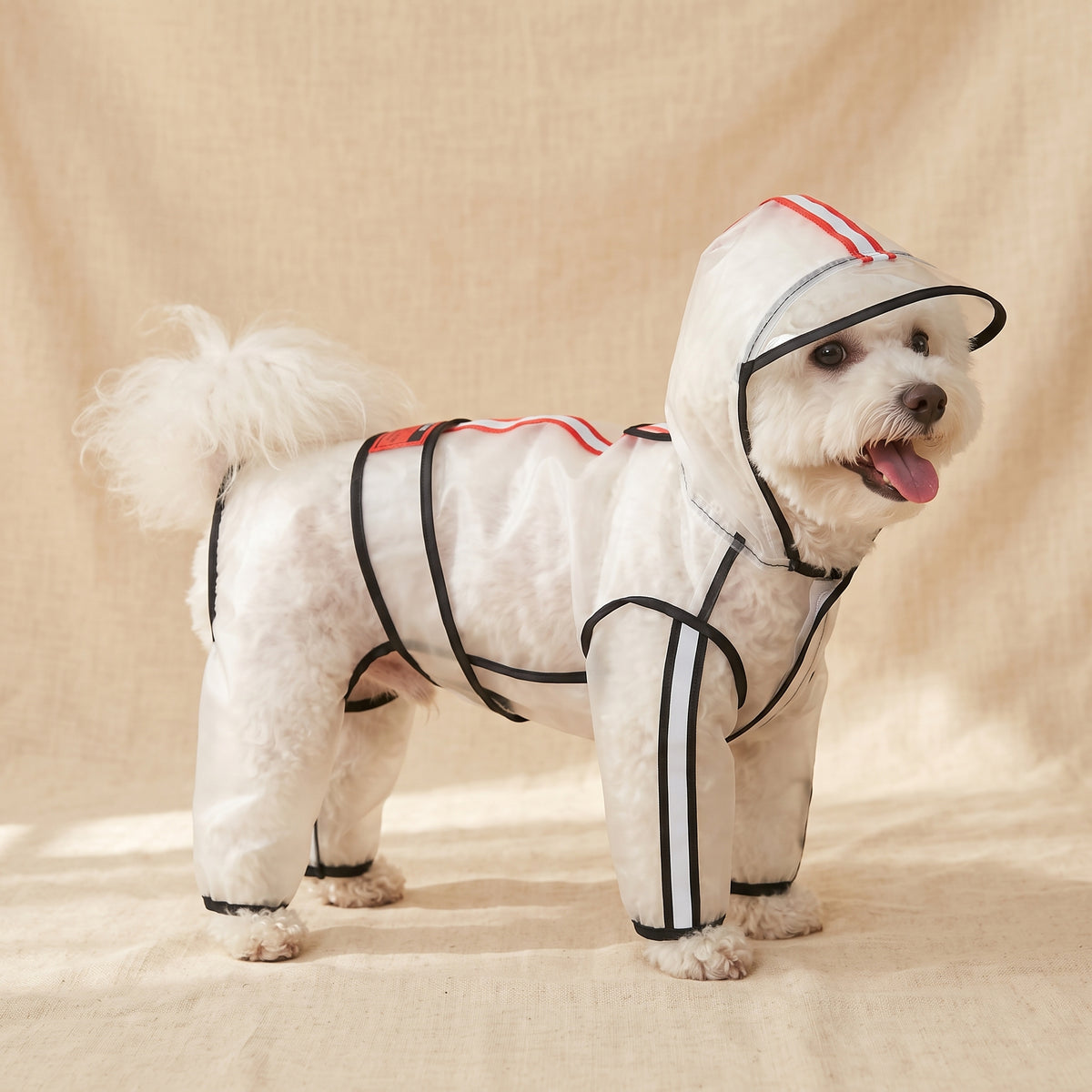 Cora's Petlife Dog Raincoat - side view