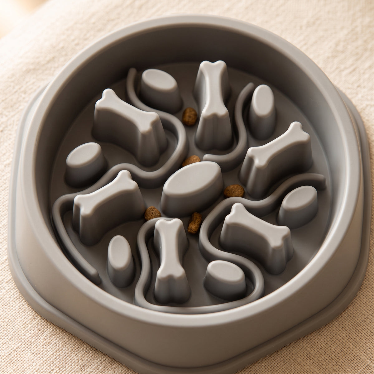 Cora's Petlife Slow Feeder Bowl - detail view