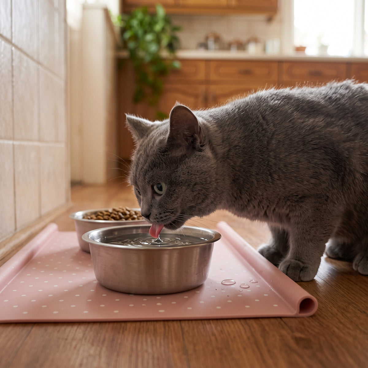 Cora's Petlife Silicone Bowl Mat - side view