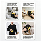 Pet hair remover glove four use scenes