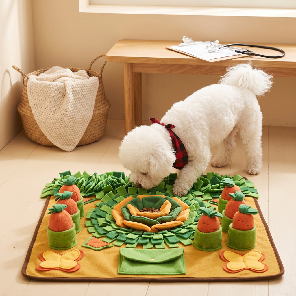 Cora's Petlife Snuffle Mat - lifestyle scene