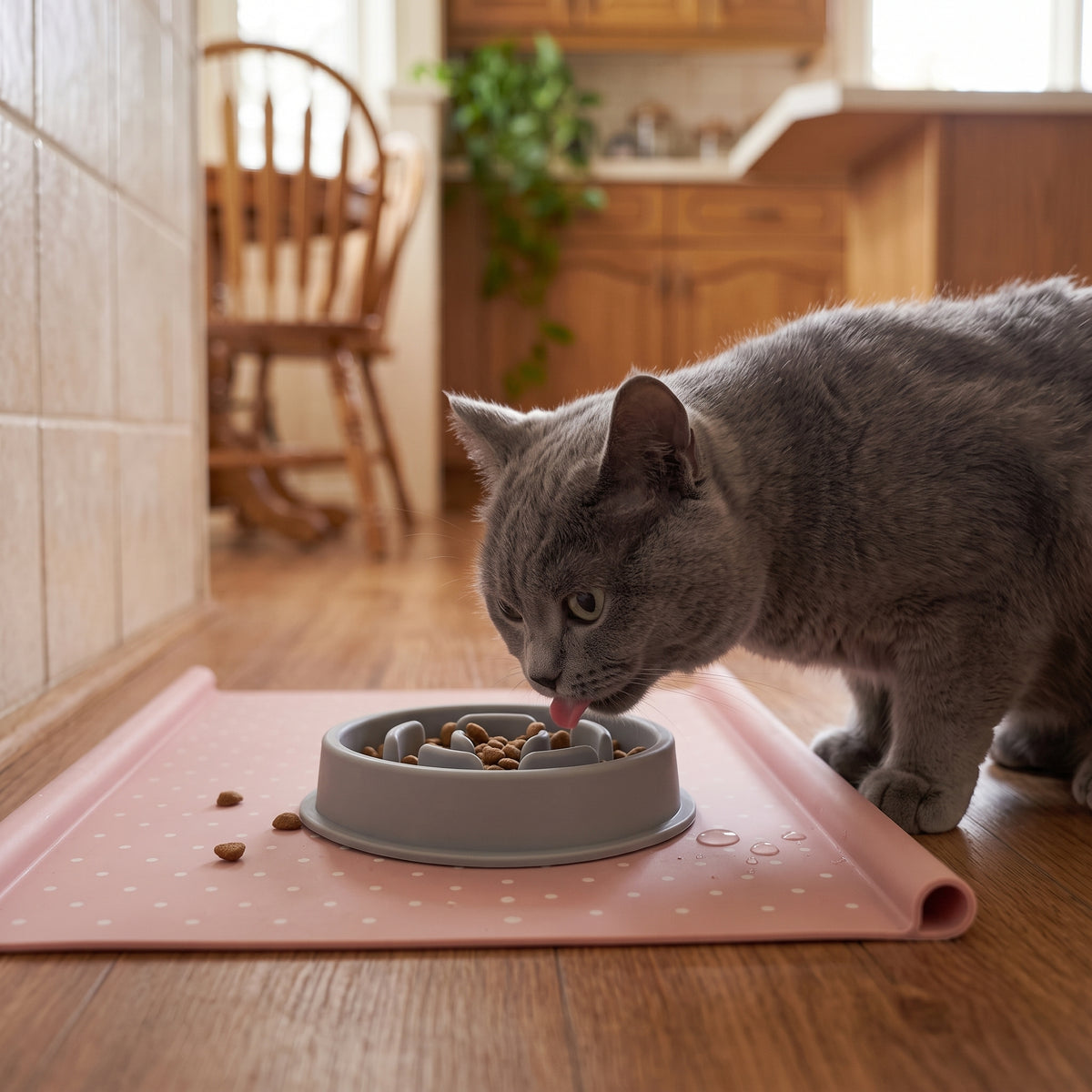Cora's Petlife Silicone Bowl Mat - lifestyle scene