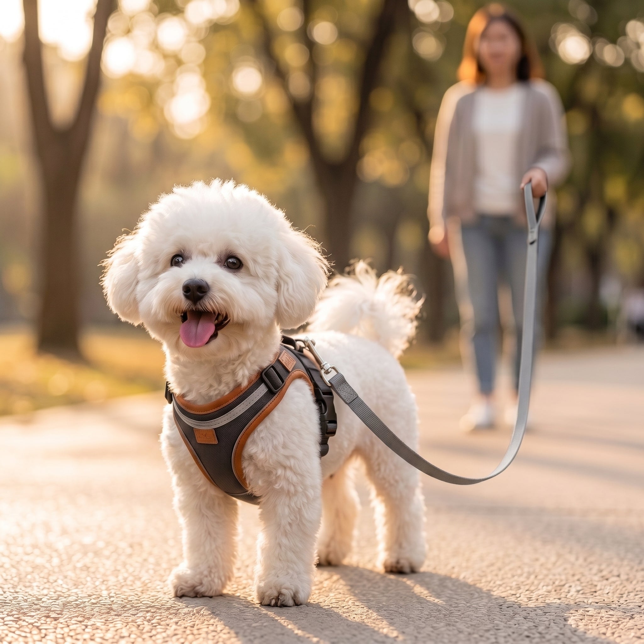Cora out on a walk