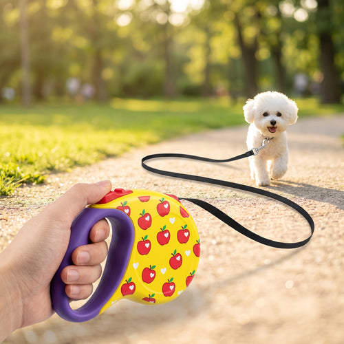 5M Cartoon Retractable Dog Leash with Anti-Burst Lock