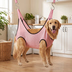 Spa Sling™ Grooming Hammock — Dog Grooming Restraint Sling for Nail Trims & Brushing, Breathable Mesh, Adjustable Height