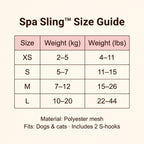 Spa Sling™ Grooming Hammock — Dog Grooming Restraint Sling for Nail Trims & Brushing, Breathable Mesh, Adjustable Height