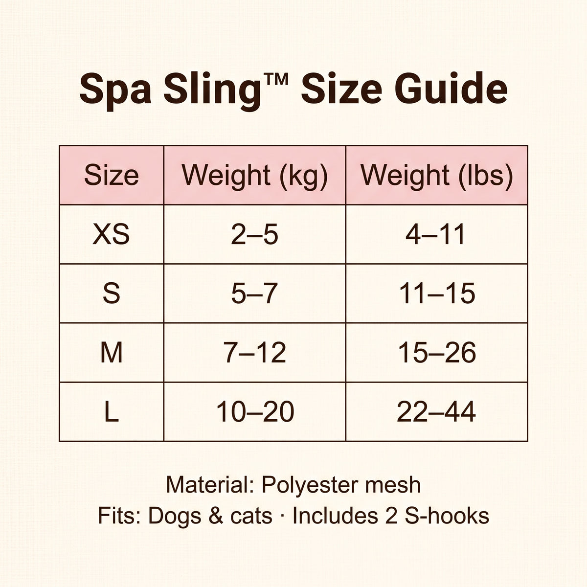 Spa Sling™ Grooming Hammock — Dog Grooming Restraint Sling for Nail Trims & Brushing, Breathable Mesh, Adjustable Height